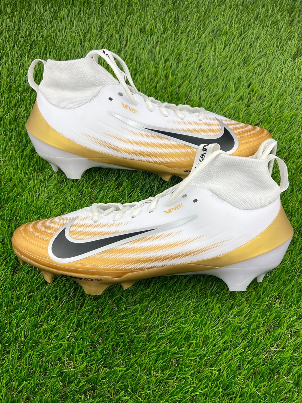 Nike Vapor Speed 3 Football Lacrosse Cleats Lightweight Men's Size 12.5 White